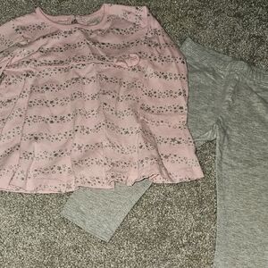 ❄️A8# Pink and Gray Star Outfit